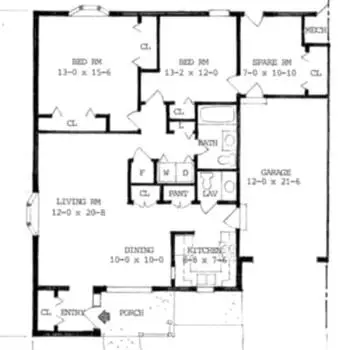 Floorplan of Mennonite Memorial Home, Assisted Living, Nursing Home, Independent Living, CCRC, Bluffton, OH 16