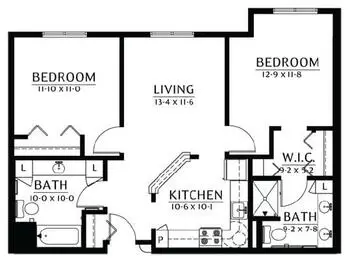 Floorplan of Johanna Shores, Assisted Living, Nursing Home, Independent Living, CCRC, Arden Hills, MN 4
