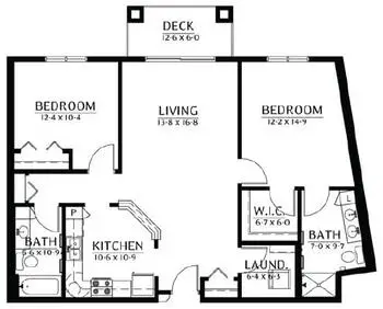 Floorplan of Johanna Shores, Assisted Living, Nursing Home, Independent Living, CCRC, Arden Hills, MN 17