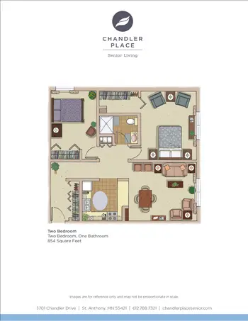 Floorplan of Chandler Place, Assisted Living, Nursing Home, Independent Living, CCRC, St. Anthony Village, MN 7