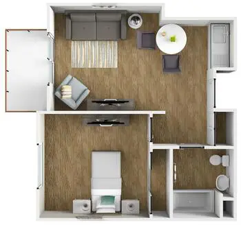 Floorplan of Las Villas De Carlsbad, Assisted Living, Nursing Home, Independent Living, CCRC, Carlsbad, CA 1