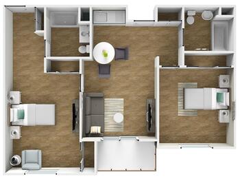 Floorplan of Las Villas De Carlsbad, Assisted Living, Nursing Home, Independent Living, CCRC, Carlsbad, CA 4