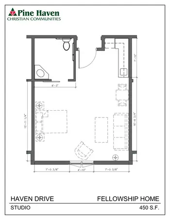 Floorplan of Pine Haven - Haven Drive, Assisted Living, Nursing Home, Independent Living, CCRC, Sheboygan Falls, WI 2