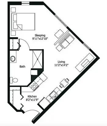Floorplan of Highview Hills, Assisted Living, Nursing Home, Independent Living, CCRC, Lakeview, MN 3