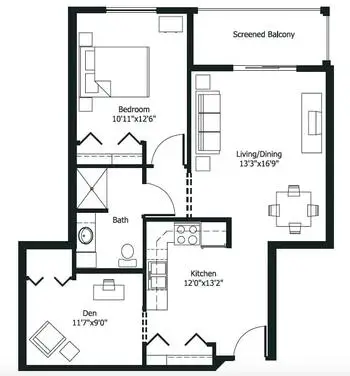 Floorplan of Highview Hills, Assisted Living, Nursing Home, Independent Living, CCRC, Lakeview, MN 4