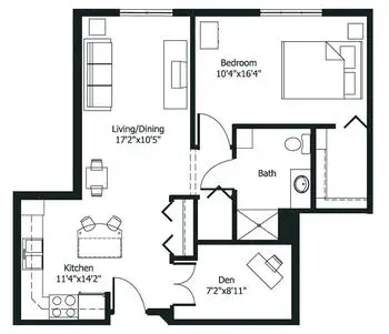 Floorplan of Highview Hills, Assisted Living, Nursing Home, Independent Living, CCRC, Lakeview, MN 7