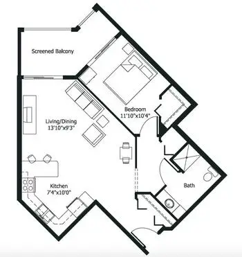 Floorplan of Highview Hills, Assisted Living, Nursing Home, Independent Living, CCRC, Lakeview, MN 8