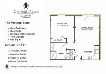 Floorplan of Century Villa, Assisted Living, Nursing Home, Independent Living, CCRC, Greentown, IN 3