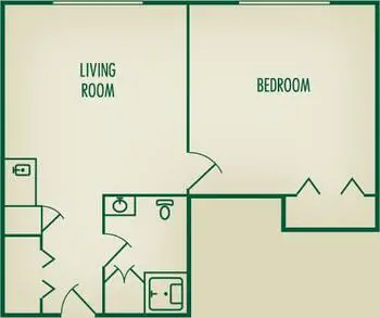 Floorplan of John Ganton's Countryside, Assisted Living, Nursing Home, Independent Living, CCRC, Jackson, MI 3