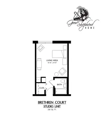 Floorplan of Good Shepherd Home, Assisted Living, Nursing Home, Independent Living, CCRC, Fostoria, OH 1