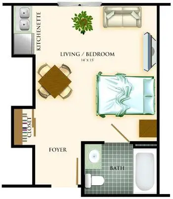 Floorplan of Park Village, Assisted Living, Nursing Home, Independent Living, CCRC, Dover, OH 3
