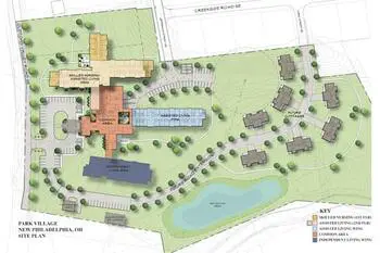 Campus Map of Park Village, Assisted Living, Nursing Home, Independent Living, CCRC, Dover, OH 1