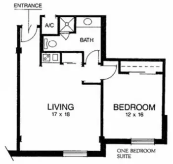 Floorplan of Ridgecrest, Assisted Living, Nursing Home, Independent Living, CCRC, Waco, TX 7