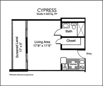 Floorplan of Sun Towers, Assisted Living, Nursing Home, Independent Living, CCRC, Sun City Center, FL 3