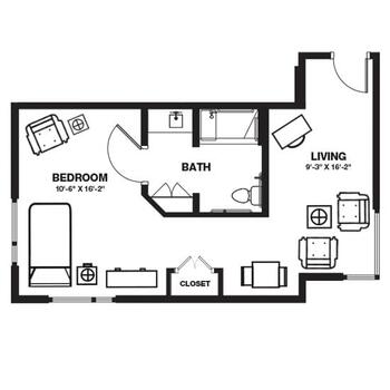 Floorplan of The Village of St. Edward, Assisted Living, Nursing Home, Independent Living, CCRC, Fairlawn, OH 3