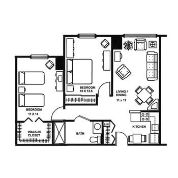 Floorplan of The Village of St. Edward, Assisted Living, Nursing Home, Independent Living, CCRC, Fairlawn, OH 5
