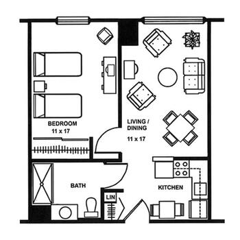 Floorplan of The Village of St. Edward, Assisted Living, Nursing Home, Independent Living, CCRC, Fairlawn, OH 6