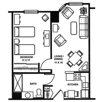 Floorplan of The Village of St. Edward, Assisted Living, Nursing Home, Independent Living, CCRC, Fairlawn, OH 11