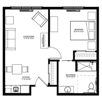 Floorplan of The Village of St. Edward, Assisted Living, Nursing Home, Independent Living, CCRC, Fairlawn, OH 15