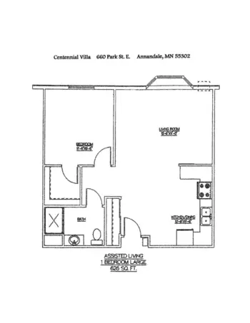 Floorplan of Annandale Health and Community Services, Assisted Living, Nursing Home, Independent Living, CCRC, Annandale, MN 4