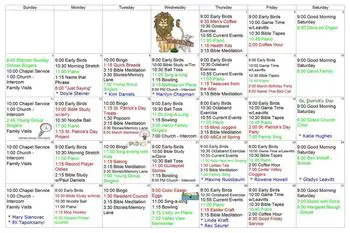 Activity Calendar of Apostolic Christian Village, Assisted Living, Nursing Home, Independent Living, CCRC, Rittman, OH 9