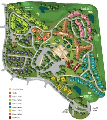 Campus Map of Bermuda Village, Assisted Living, Nursing Home, Independent Living, CCRC, Bermuda Run, NC 4
