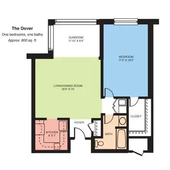 Floorplan of Bermuda Village, Assisted Living, Nursing Home, Independent Living, CCRC, Bermuda Run, NC 1