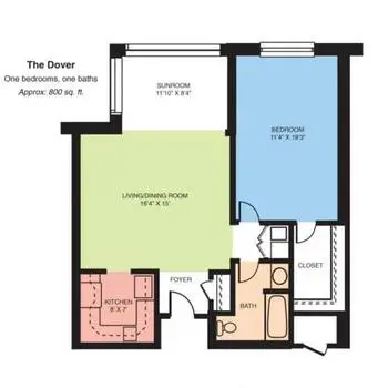 Floorplan of Bermuda Village, Assisted Living, Nursing Home, Independent Living, CCRC, Bermuda Run, NC 2