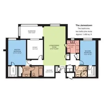 Floorplan of Bermuda Village, Assisted Living, Nursing Home, Independent Living, CCRC, Bermuda Run, NC 8