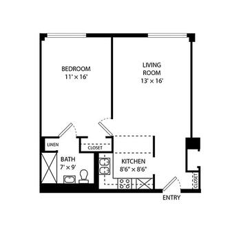 Floorplan of Clarewood House Senior Community, Assisted Living, Nursing Home, Independent Living, CCRC, Houston, TX 12