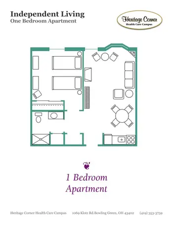 Floorplan of Heritage Corner, Assisted Living, Nursing Home, Independent Living, CCRC, Bowling Green, OH 13