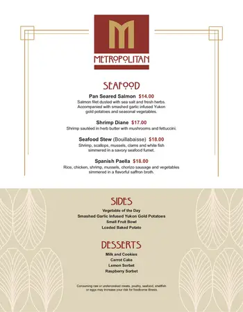 Dining menu of John Knox Village, Assisted Living, Nursing Home, Independent Living, CCRC, Lees Summit, MO 10