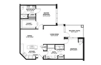 Floorplan of John Knox Village, Assisted Living, Nursing Home, Independent Living, CCRC, Lees Summit, MO 11