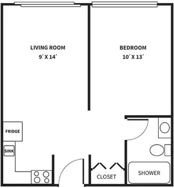 Floorplan of Living Care Retirement Community, Assisted Living, Nursing Home, Independent Living, CCRC, Yakima, WA 6