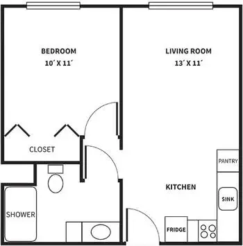 Floorplan of Living Care Retirement Community, Assisted Living, Nursing Home, Independent Living, CCRC, Yakima, WA 7