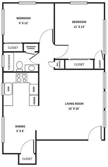 Floorplan of Living Care Retirement Community, Assisted Living, Nursing Home, Independent Living, CCRC, Yakima, WA 10