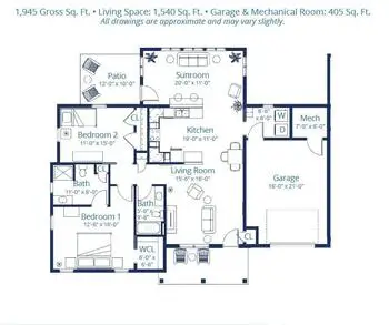 Floorplan of Masonic Village, Assisted Living, Nursing Home, Independent Living, CCRC, Burlington, NJ 2