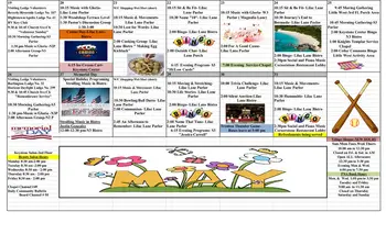 Activity Calendar of Masonic Village, Assisted Living, Nursing Home, Independent Living, CCRC, Burlington, NJ 10