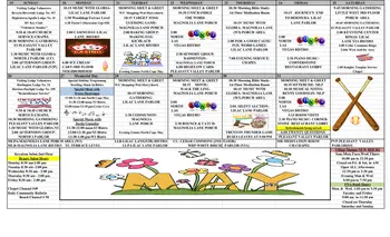 Activity Calendar of Masonic Village, Assisted Living, Nursing Home, Independent Living, CCRC, Burlington, NJ 14