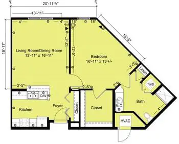 Floorplan of The Oaks of Lousiana, Assisted Living, Nursing Home, Independent Living, CCRC, Shreveport, LA 10