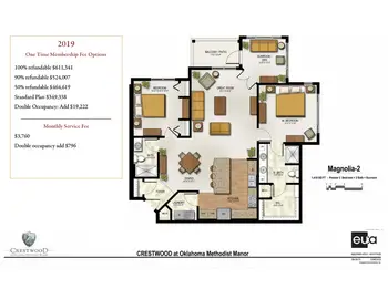 Floorplan of Oklahoma Methodist Manor, Assisted Living, Nursing Home, Independent Living, CCRC, Tulsa, OK 12