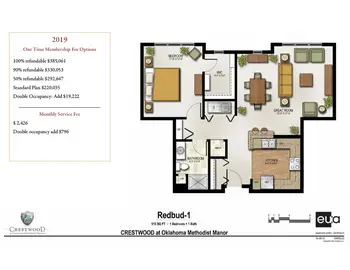 Floorplan of Oklahoma Methodist Manor, Assisted Living, Nursing Home, Independent Living, CCRC, Tulsa, OK 18