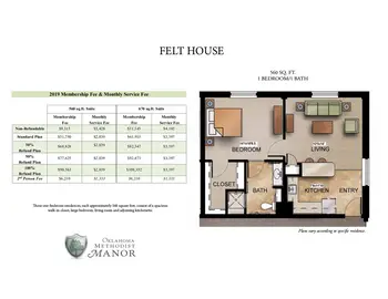 Floorplan of Oklahoma Methodist Manor, Assisted Living, Nursing Home, Independent Living, CCRC, Tulsa, OK 8