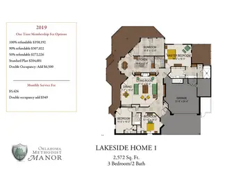 Floorplan of Oklahoma Methodist Manor, Assisted Living, Nursing Home, Independent Living, CCRC, Tulsa, OK 9