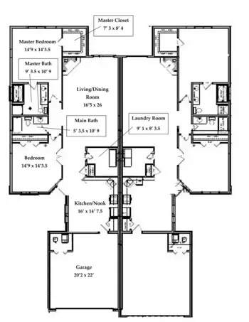 Floorplan of Snyder Village, Assisted Living, Nursing Home, Independent Living, CCRC, Metamora, IL 2