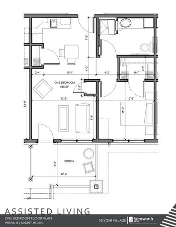 Floorplan of Snyder Village, Assisted Living, Nursing Home, Independent Living, CCRC, Metamora, IL 10