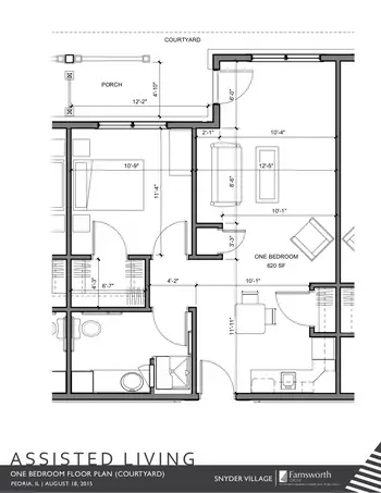 Floorplan of Snyder Village, Assisted Living, Nursing Home, Independent Living, CCRC, Metamora, IL 13