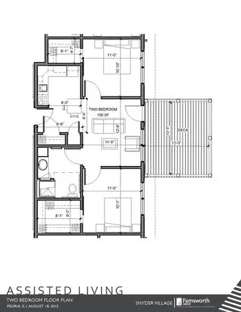 Floorplan of Snyder Village, Assisted Living, Nursing Home, Independent Living, CCRC, Metamora, IL 18