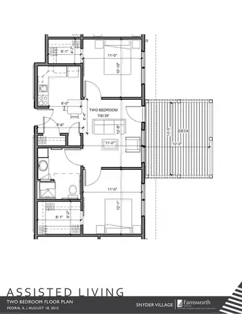 Floorplan of Snyder Village, Assisted Living, Nursing Home, Independent Living, CCRC, Metamora, IL 17