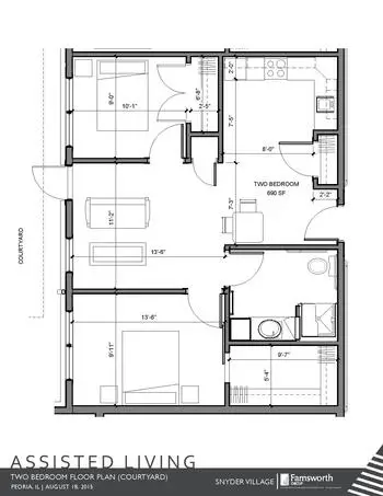 Floorplan of Snyder Village, Assisted Living, Nursing Home, Independent Living, CCRC, Metamora, IL 20